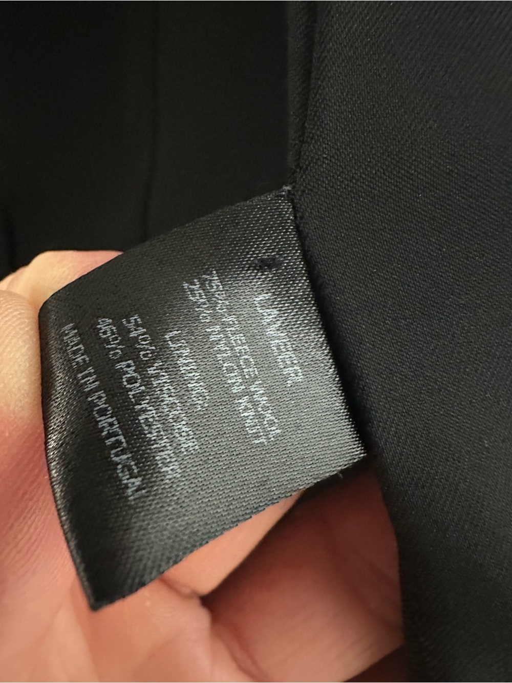 Laveer black  Pinstripe Blazer with Gold Crest - Picture 6 of 6